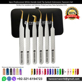 White Gold Types of Tweezers Eyelash Tweezers Set Boots Near Me